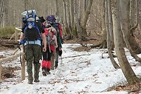 Ćwiczenia terenowe Bieszczady-Otryt-Połonina Wetlińska-Mała Rawka-kwiecien 2011